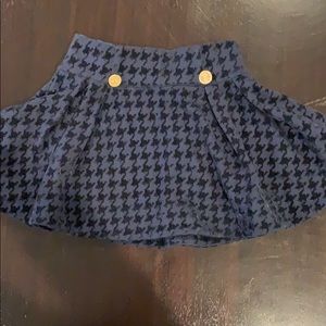 Girls Navy Lili Gaufrette Skirt